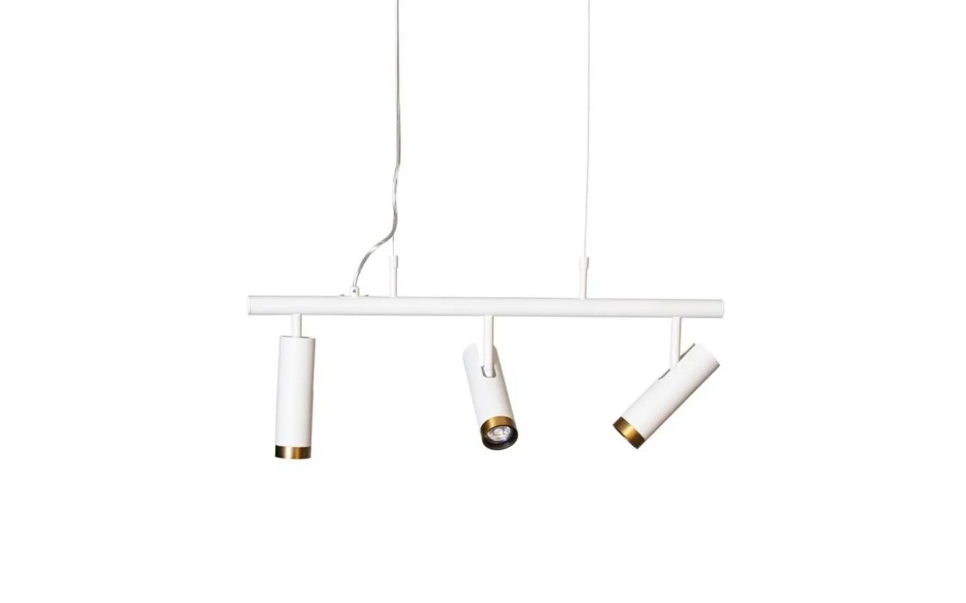 Puls Taklampa 80cm 3L Vit/Mässing