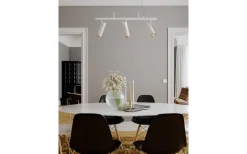 Puls Taklampa 80cm 3L Vit/Mässing