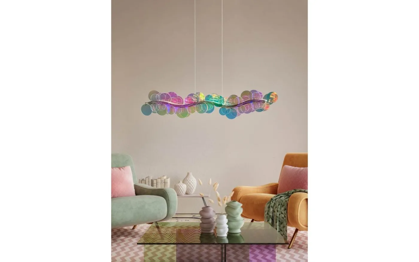 Pulse Taklampa LED i krom