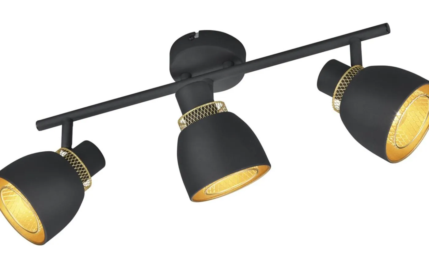 Punch Spotlight 3-delad E14 matt svart/guld