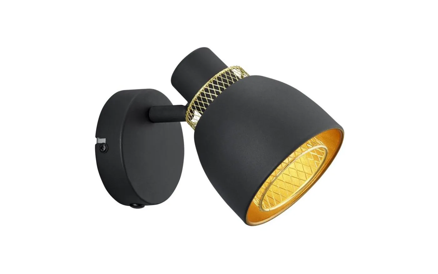 Punch Spotlight E14 matt svart/guld