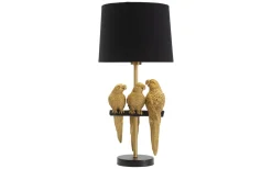 Punto Bordslampa Papegojor 62,5cm Guld/Svart