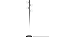 Punto Golvlampa 160cm Svart/Opal