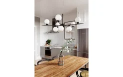 Punto Taklampa Ø100cm Svart/Opal