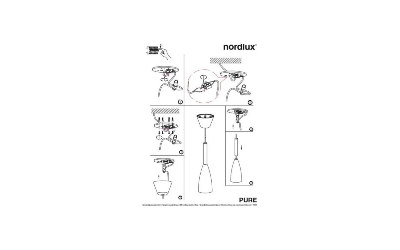 Pure Fönsterlampa Vit