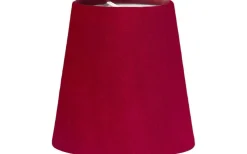 Queen Lampskärm Ø12cm Sammet Klarröd