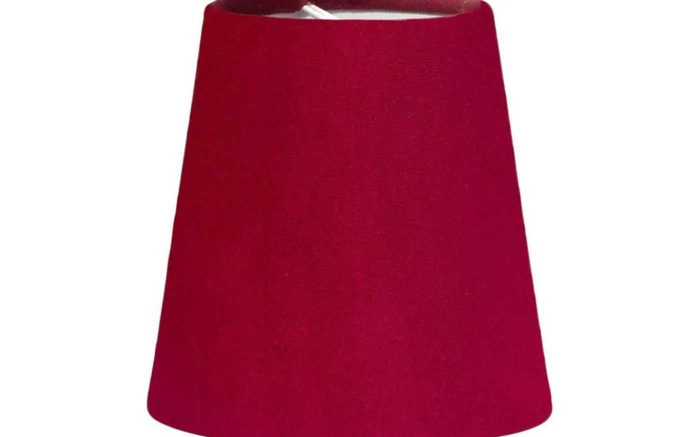 Queen Lampskärm Ø12cm Sammet Klarröd