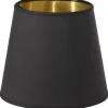 Queen Mini Lampskärm Ø10cm Svart/Guld