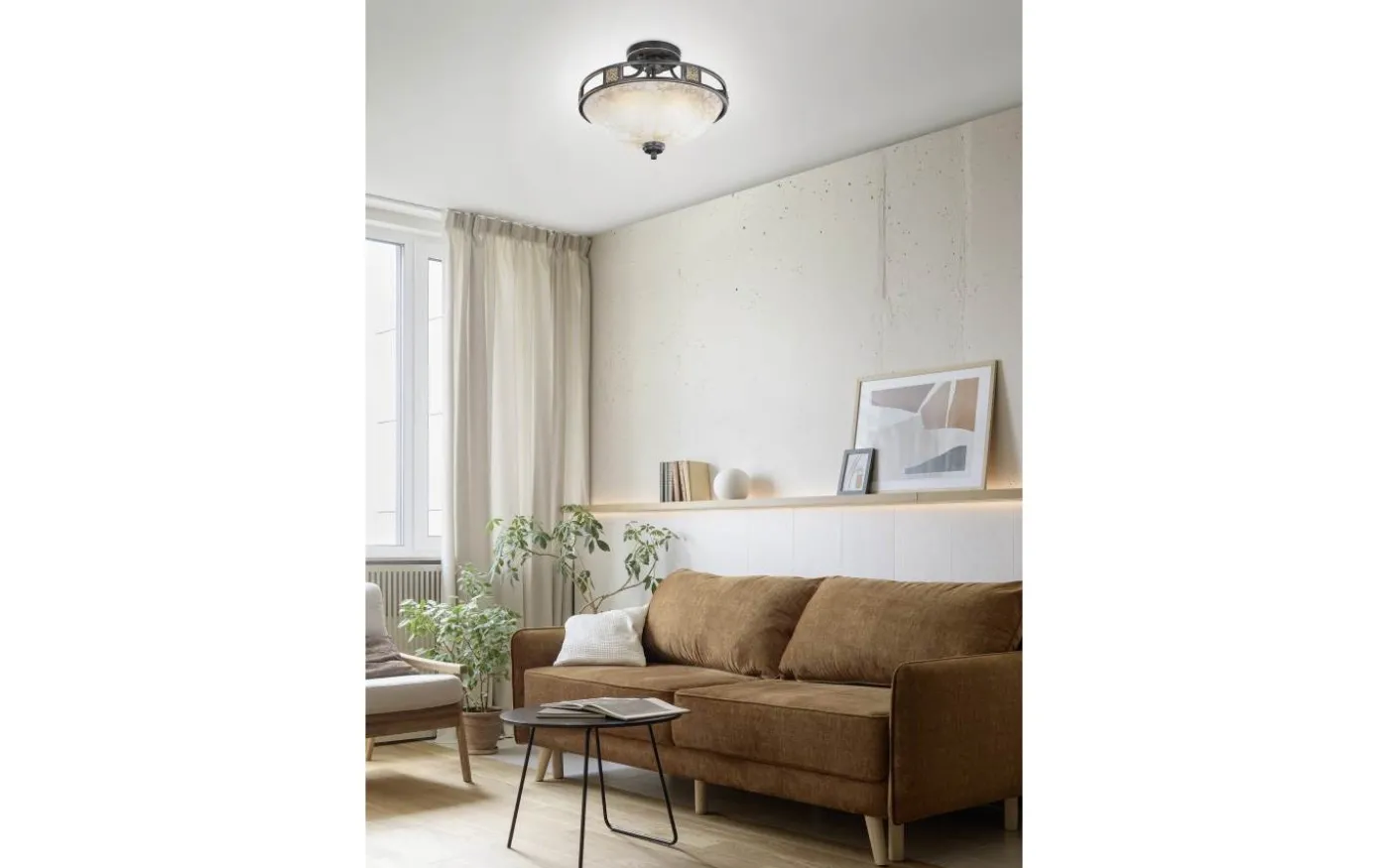 Quinta Plafond 3xE27 rustik