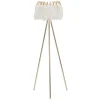 Quinto Golvlampa Fjäderställ 147cm Vit/Guld