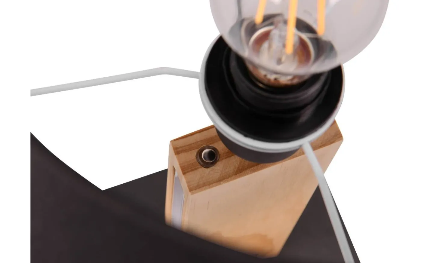 Rahul Bordslampa LED + E27 trä/svart