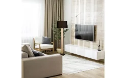 Rahul Golvlampa LED + E27 trä/svart