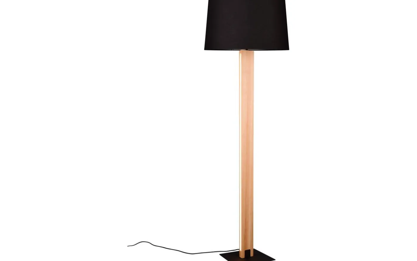 Rahul Golvlampa LED + E27 trä/svart