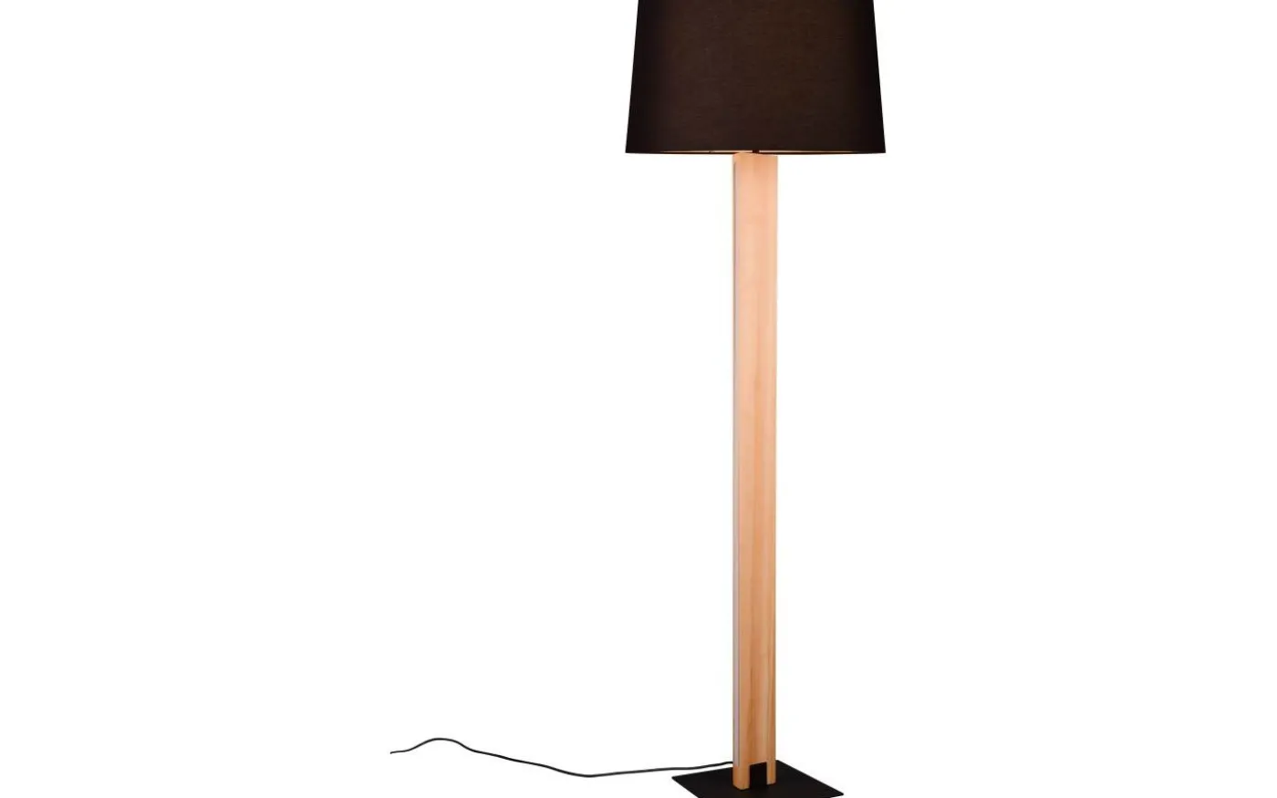 Rahul Golvlampa LED + E27 trä/svart