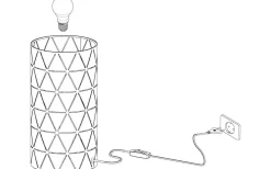 Ramon Bordslampa 30cm Svart