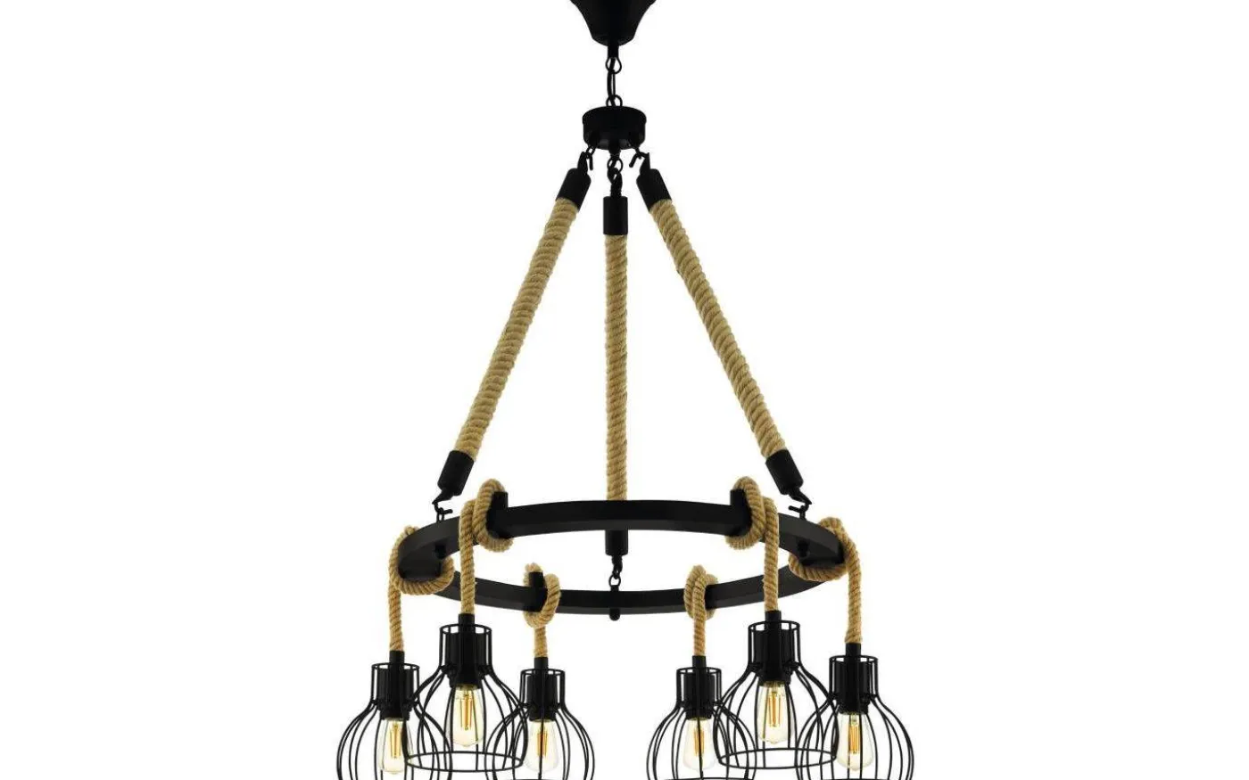 Rampside Taklampa 76cm 6L Svart/Brun