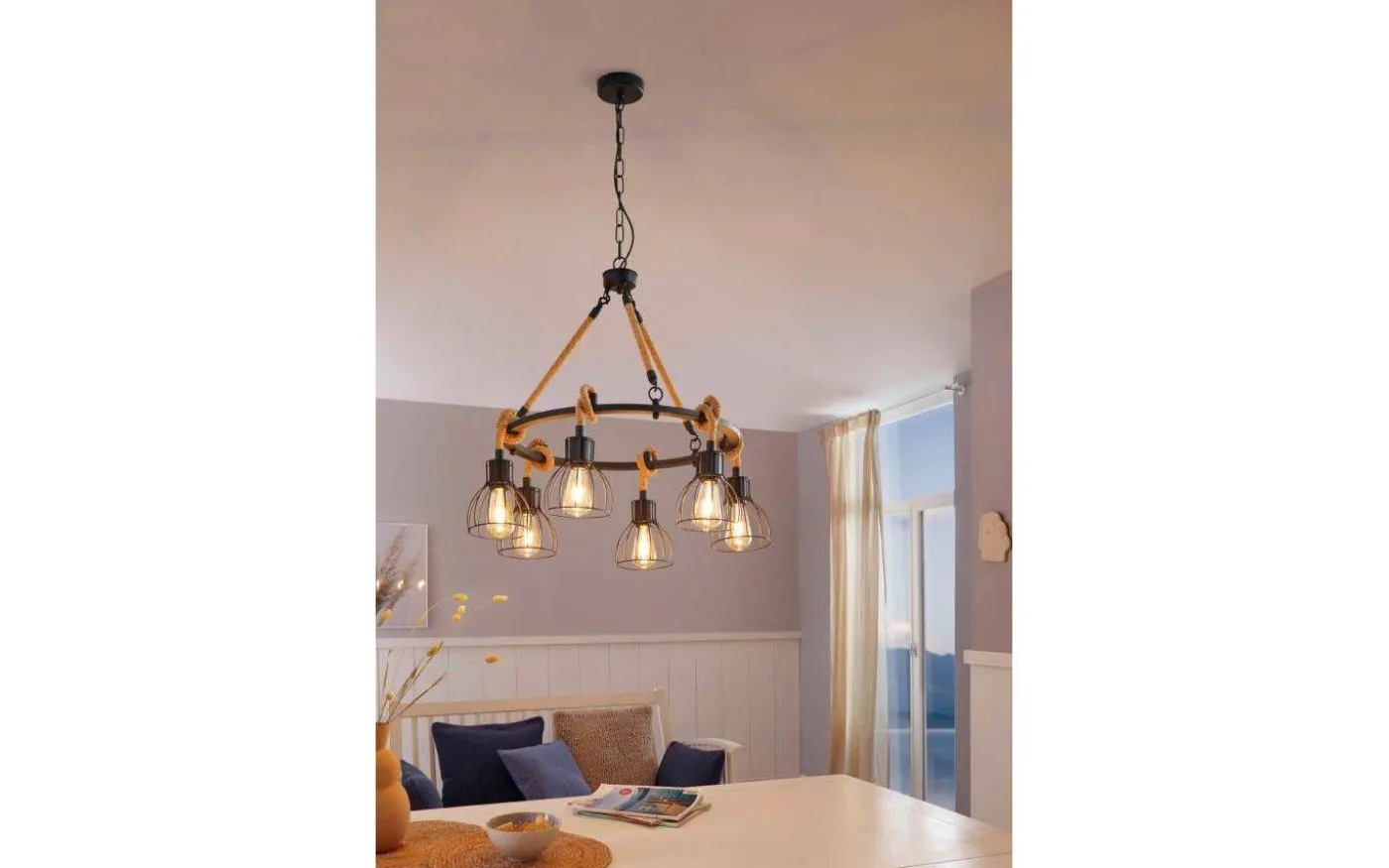 Rampside Taklampa 76cm 6L Svart/Brun