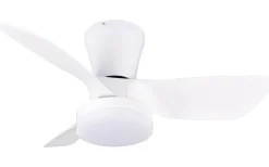 Randers Takfläkt 76cm LED matt vit