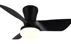 Randers Takfläkt 76cm LED mattsvart