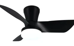 Randers Takfläkt 76cm LED mattsvart