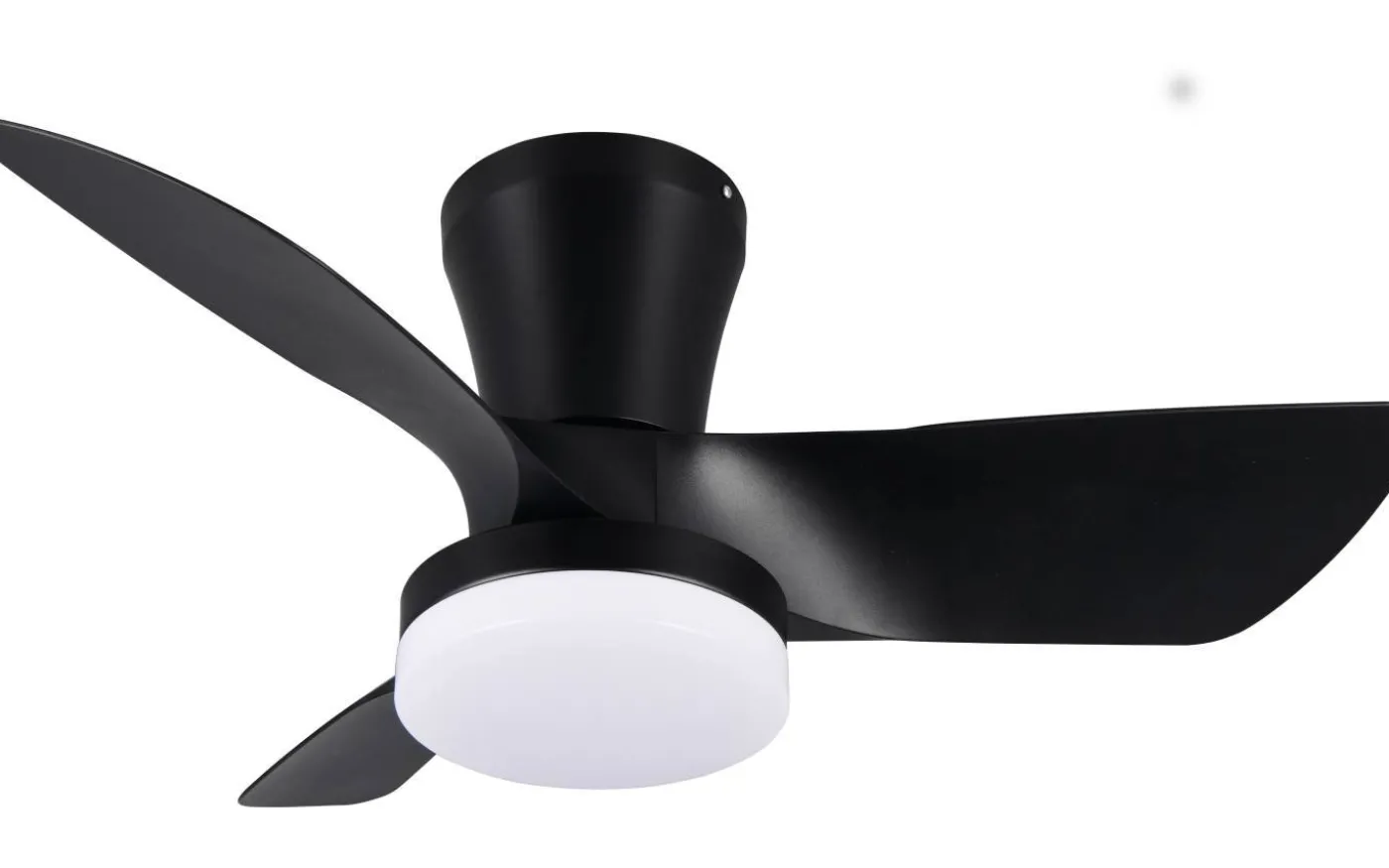 Randers Takfläkt 76cm LED mattsvart