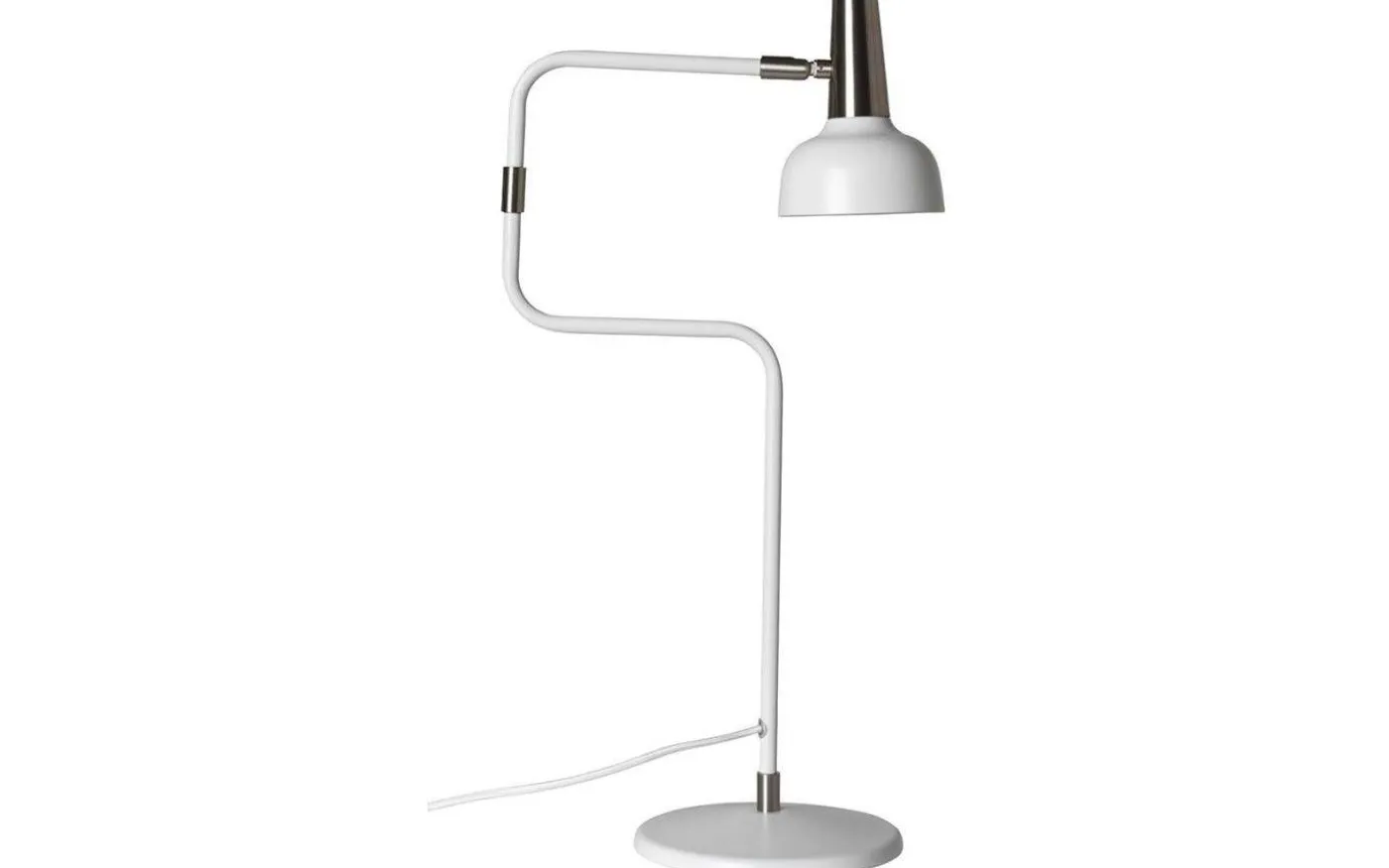 Ray Bordslampa 57cm Vit/Nickel