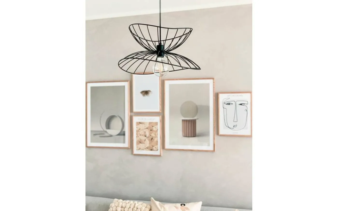 Ray Taklampa Svart 45cm