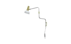 Ray Vägglampa Vit/Mässing