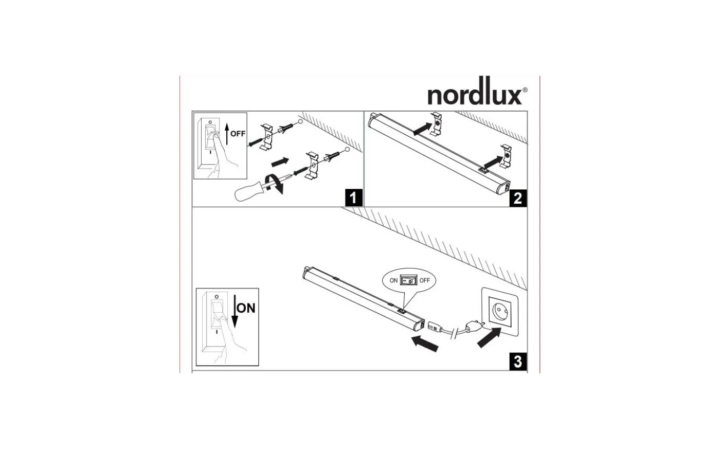 Renton Bänkbelysning 111cm LED 15W Vit