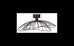 Reservdel Upphäng till Ray Plafond Svart