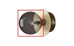 Reservglas till 6941 Art Deco D13 Rök