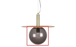 Reservglas till 6741 Art Deco D22 Rök Gängad