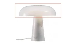 Reservglas till Glossy Bordslampa Opal/Mässing