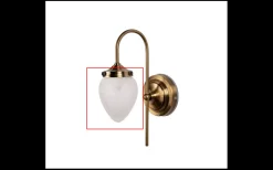 Reservglas till Juni Vägglampa/Fönsterlampa Opal