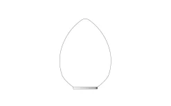 Reservglas till Luigi Vägglampa Opal