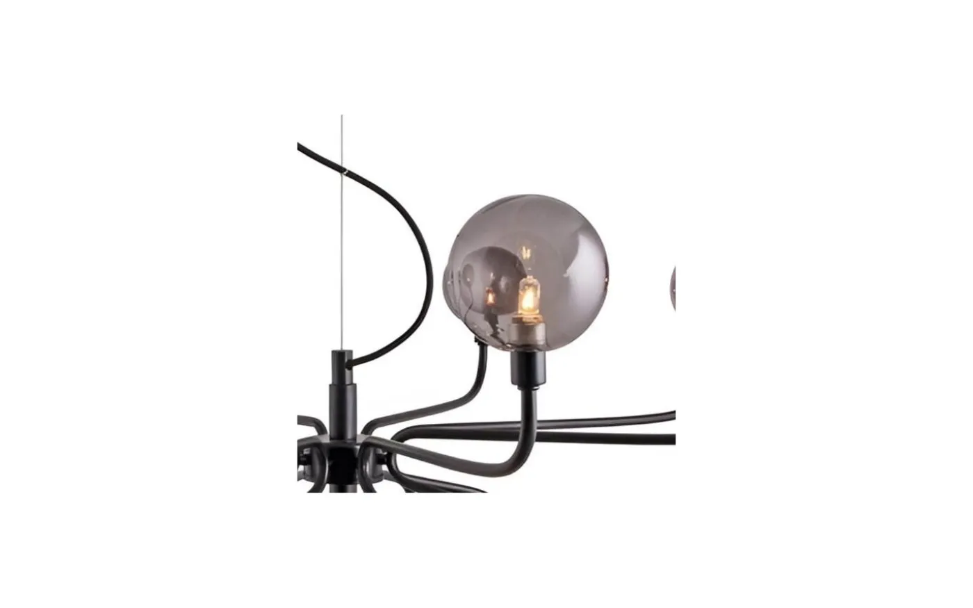 Reservglas till Mandrino Taklampa Rökfärgat