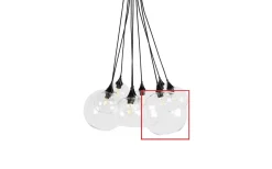 Reservglas till Pallas Taklampa 28cm Klarglas