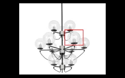 Reservglas till Perla Taklampa Klarglas