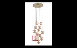 Reservglas Till Skyfall Taklampa 30cm Mässing/Amber