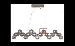 Reservglas till Splendor Bar Taklampa Rökgrå