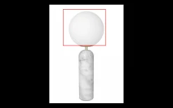 Reservglas till Torrano Bordslampa Ø20cm Vit/Mässing