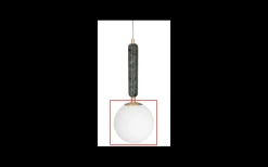 Reservglas till Torrano Pendel Ø15cm Vit/Mässing