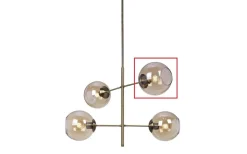 Reservglas till Vri Taklampa, Amber