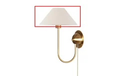 Reservskärm till 6346 Iris Vägglampa Creme