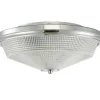 Retro Plafond 44cm Krom