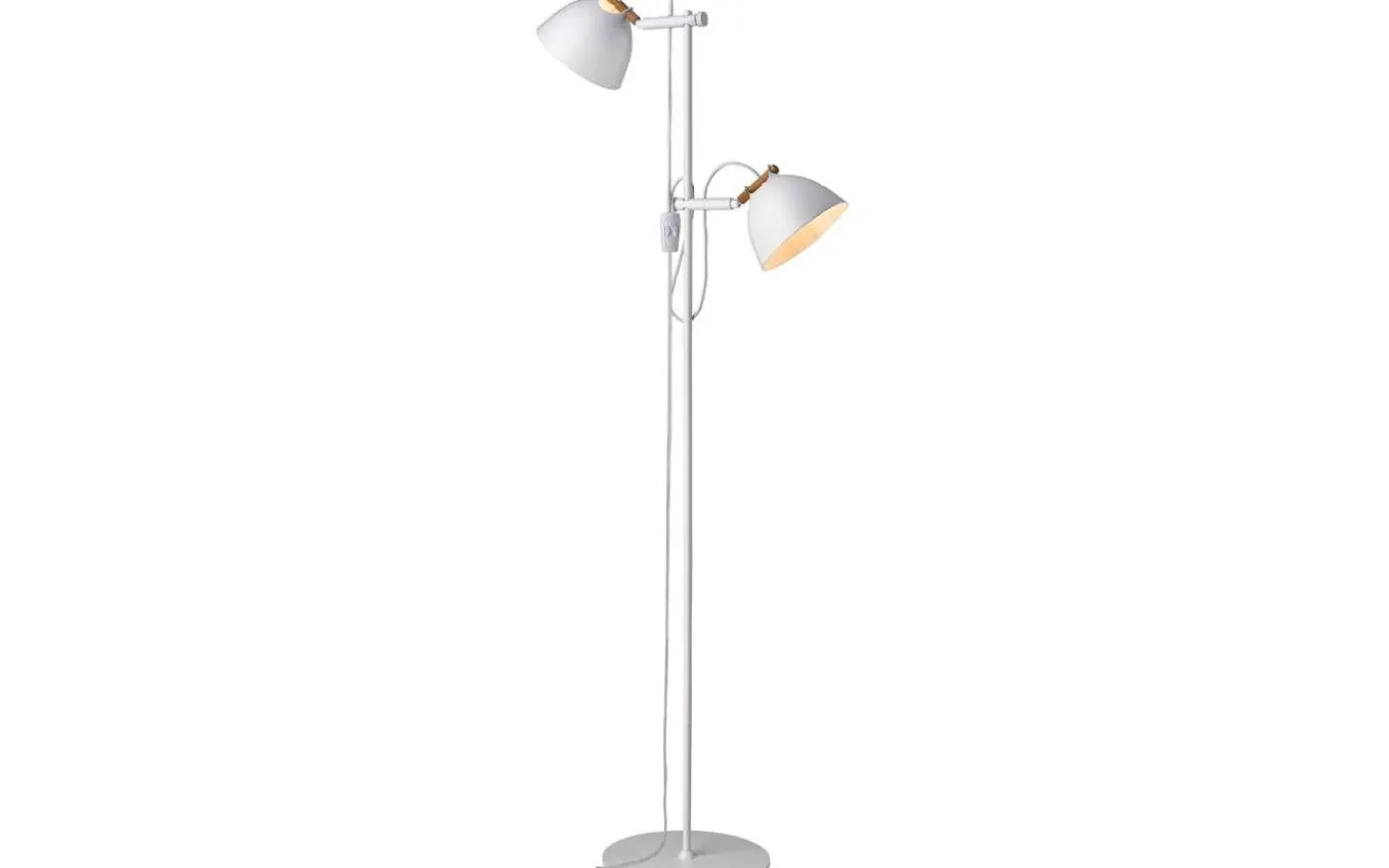 Århus Golvlampa 2L 150cm Vit/Trä