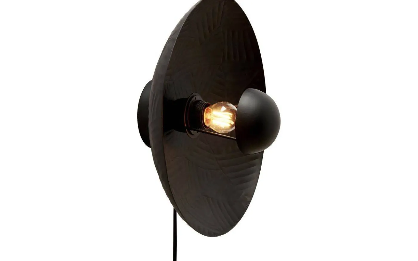 Ribble Vägglampa Ø35cm Matt Svart