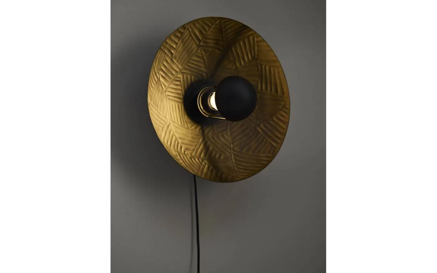 Ribble Vägglampa Ø35cm Matt Svart