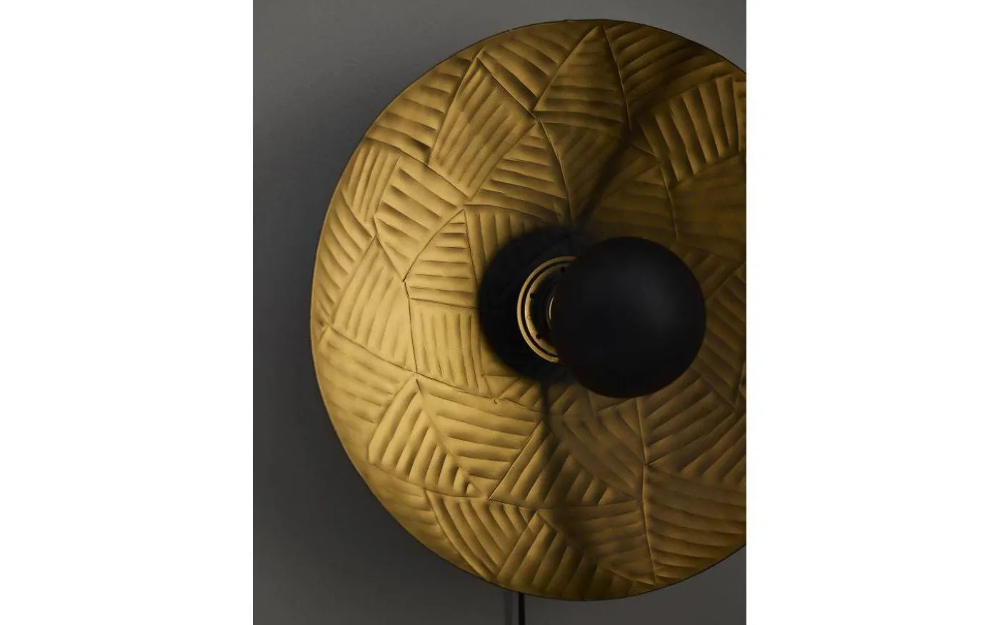 Ribble Vägglampa Ø35cm Matt Svart