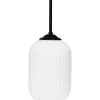 Riflet Fönsterlampa 20cm Opal/Svart